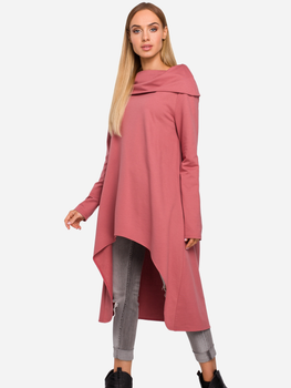Tunika sweterkowa damska asymetryczna Made Of Emotion M477 L/XL Różowa (5903068463891)