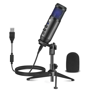 Конденсаторный микрофон для подкастов, потоковой передачи FANTECH LEVIOSA MCX-01, кардиоидный дизайн с поп-фильтром и эхо-контролем