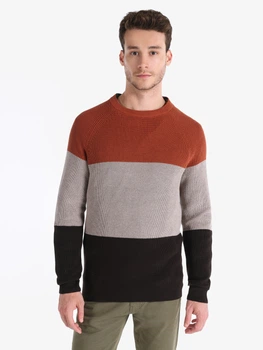 Джемпер чоловічий Colin's CL1066283-BRW XL Різнокольоровий (8683197895516)