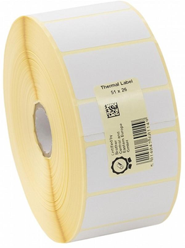 Etykiety termotransferowe Brother Label 51 x 26 mm White (LCE1E026051127P)