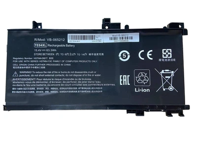 Аккумулятор для ноутбука HP TE04XL Pavilion 15-bс 15.4V Black 4112mAh