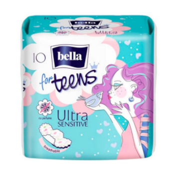 Прокладки гігієнічні "Bella for Teens" Ultra Sensitive 4 каплі 10 шт.