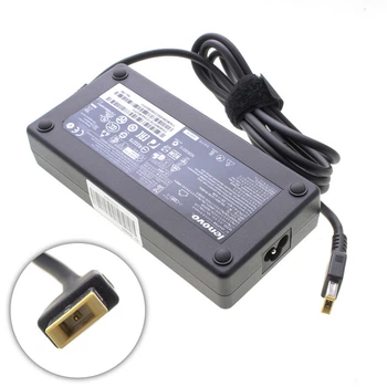 Блок живлення для ноутбука LENOVO 20V, 8.5A, 170W, USB+pin (Square 5 Pin DC Plug), black (без кабеля!)