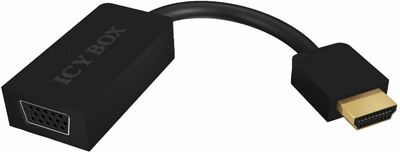 Адаптер Icy Box HDMI - VGA Black (IB-AC502)