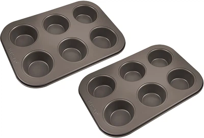 Набор форм для выпечки маффинов Bergner Bakeware Lovers 2 предмета (BG-37197-CO)