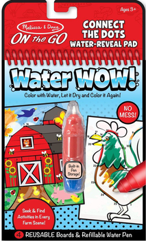 Kolorowanka wodna Melissa & Doug Water Wow Connect the Dots z długopisem (772194853)