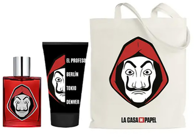 Zestaw unisex Netflix La Casa De Papel Woda toaletowa 100 ml + Żel pod prysznic 150 ml + Torebka (8411114095264)