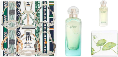 Zestaw unisex Hermes Un Jardin Sur Le Nil Woda toaletowa 100 ml + Miniaturka Woda toaletowa 7.5 ml + Mydło 50 g (3346130422860)