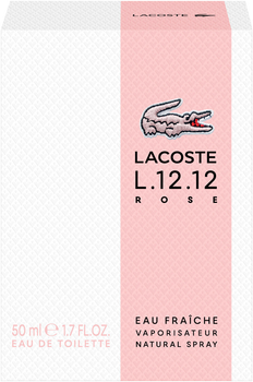 Туалетна вода для жінок Lacoste L.12.12 Rose Eau Fraiche 50 мл (3386460149259)