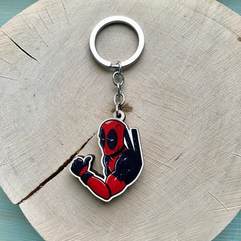 Брелок з дерева Craft Pins Дедпул (CU-00906)