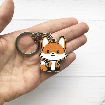 Деревянный брелок Craft Pins Милый лисёнок (CU-01041)