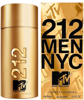 Woda toaletowa męska Carolina Herrera 212 Men MTV 100 ml (8411061093849)