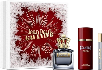Zestaw męski Jean Paul Gaultier Scandal Pour Homme Woda toaletowa 100 ml + 10 ml + Dezodorant w sprayu 150 ml (8435415092623)