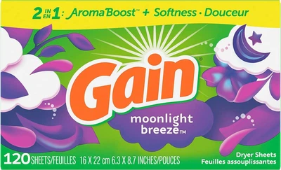 Серветки для білизни Gain Moonlight Breeze 120 шт