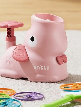 Детская игрушка с летающими тарелками Beiens Слоник (206pink) розовый
