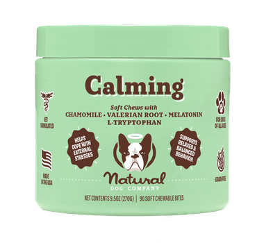 Успокаивающие витамины для собак Natural Dog Company Calming Supplement (90 шт в банке)