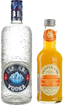Набор водка Esbjaerg 0.7 л 40% + Напиток б/у Fentimans Мандарин и Севильский Апельсин 0.275 л (1021000205294)