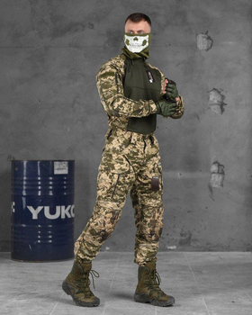 Тактический костюм с усиленными коленями весна/лето штаны+убакс M пиксель (85877)