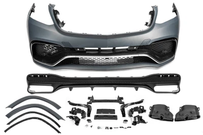 Комплект обвісів з заднім дифузором AMG V1 (GLS63) для Mercedes GL/GLS сlass X166 2012-2019 рр