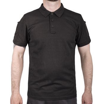 Футболка Поло тактична Sturm Mil-Tec TACTICAL QUICK DRY POLOSHIRT Black M (10961002)