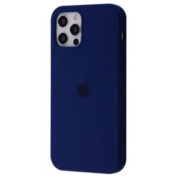 Чохол силіконовий мікрофібра (AA) Epic Silicone Case Full для Apple iPhone 12 Pro Max deep navy