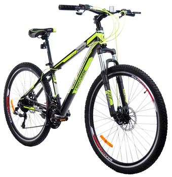 Велосипед Crossride Hilland 27.5" 15" 2023 Чорно-салатовий (0247-З-15)