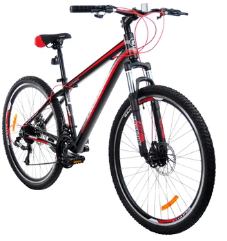 Велосипед Crossride Hilland 27.5" 15" 2023 Чорно-червоний (0247-К-15)