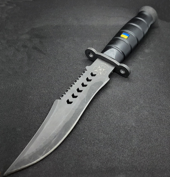 Нож охотничий UA ARMY. Широкий удлиненный клинок, качественная сталь, надежный чехол.