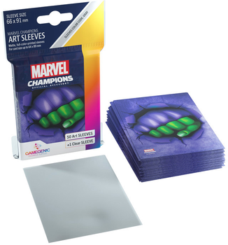 Koszulki na karty Gamegenic Marvel Champions Art Sleeves 66 x 91 mm She-Hulk 50 + 1 szt (4251715409602)