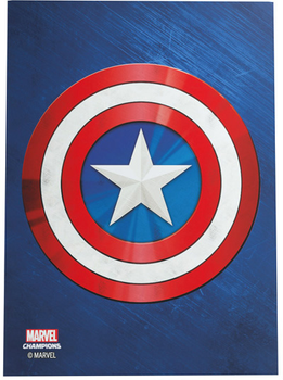 Koszulki na karty Gamegenic Marvel Champions Art Sleeves 66 x 91 mm Captain America 50 + 1 szt (4251715409619)