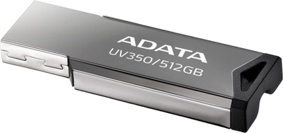 Pendrive Adata 512GB USB 3.2 Silver (AUV350-512G-RBK)