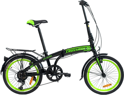 Велосипед City Folding Crossride 20" 12.5" 2023 Зеленый (0817-1)