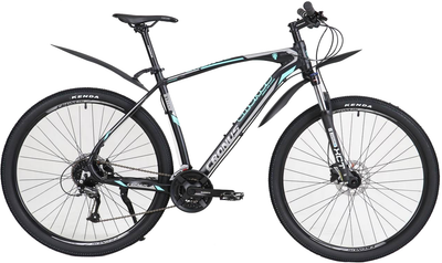 Велосипед Cronus Warrior 29" Рама 21" 2022 Black-turquoise (29CRN-003430)