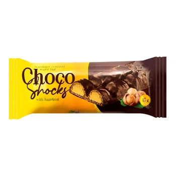 Вафлі Polus Choco-shocks з горіхом фундук 45 г