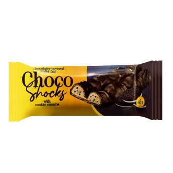 Вафлі Polus Choco-shocks з крихтою печива 45 г