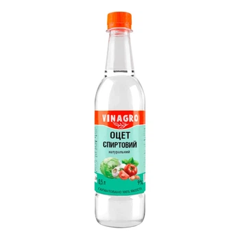 Оцет VINAGRO спиртовий натуральний 9% 0.5 л