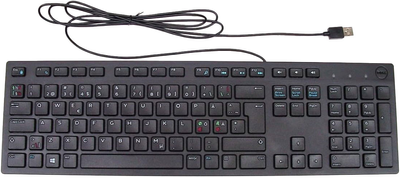 Клавіатура дротова Dell KB216 Multimedia USB Pan-Nordic Black (580-ADIR)