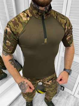 Убакс Тактична сорочка з коротким рукавом LOGOS, мультикам темний, розмір 2XL