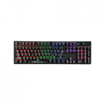 Клавіатура Xtrike ME GK-980 6 colors-LED Mechanical Red Switch USB Black (GK-980) (197962)