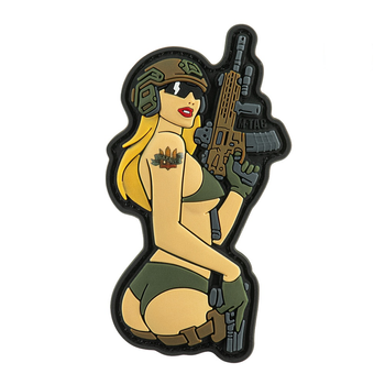 M-Tac нашивка Tactical girl №4 PVC Blonde