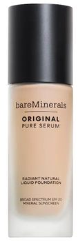 Тональна основа-сироватка Bareminerals Original Pure Serum Liquid Foundation SPF 20 Fair Cool 1.5 30 мл (194248097820)