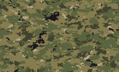 Камуфляж на авто ARB 3D TUNING STUDIO Пиксель военный зелёный 1000х1000х0.080мм