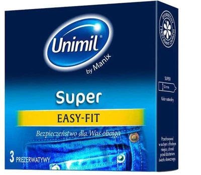 Презервативи Unimil Super Easy-Fit Латексні 3 шт (ROZ6400230460) 