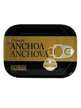 Філе анчоуса Hacendado Filetes de Anchoa en Aceite de Oliva в оливковій олії 74г