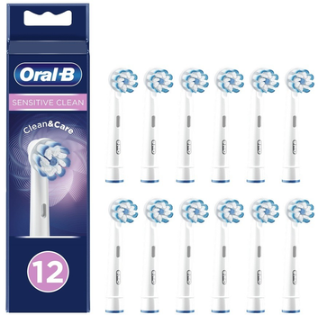 Насадки до зубної щітки Oral-B Sensitive Clean & Care 12 шт. (4210201395300)