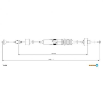 Тросик сцепления ADRIAUTO 550158 1H1721335M, 1H1721335K, 1H1721335H