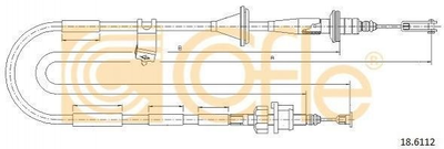 Тросик сцепления COFLE 186112 Suzuki Jimny 2371081A61, 2371081A40, 2371081A60