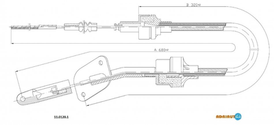 Тросик сцепления ADRIAUTO 1101201 50007727