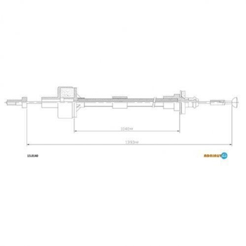 Тросик сцепления ADRIAUTO 130140 Ford Scorpio 6608691, 6191953
