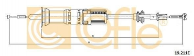 Тросик зчеплення COFLE 19.211E Seat Ibiza, Cordoba; Volkswagen Polo, Caddy 6K1721335C, 6K1721335K, 6K1721335B